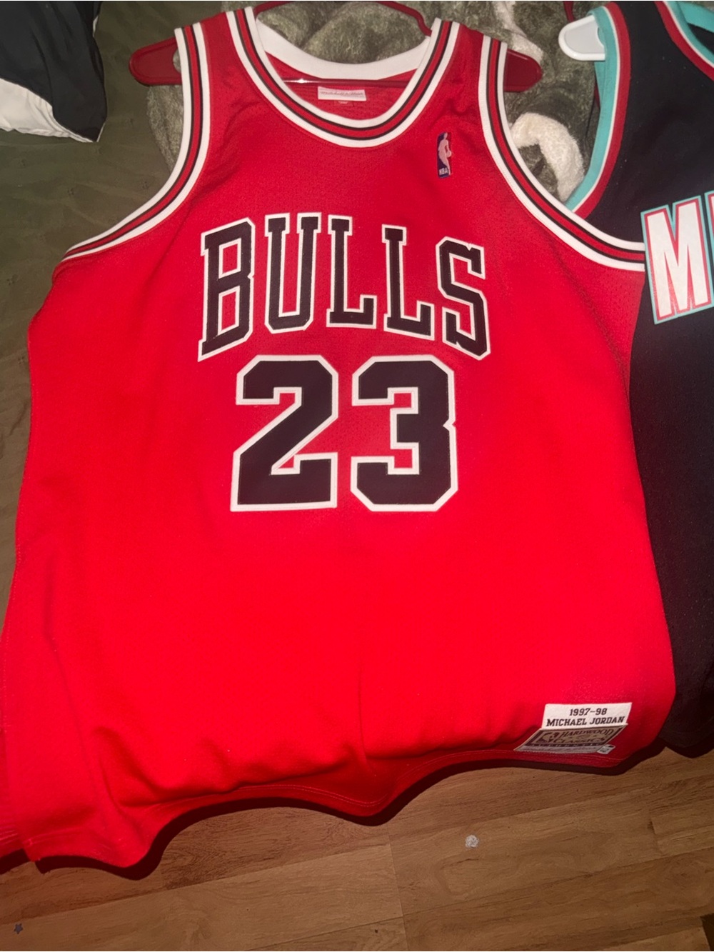 Mitchell & Ness Red Chicago Bulls #23 Basketball Jersey Shorts